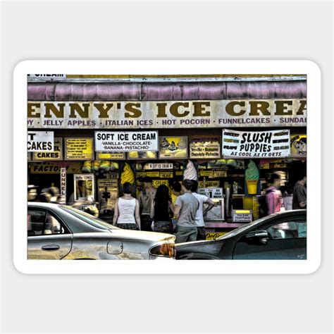 Dennys Ice Cream Shop On Surf Avenue At Coney Island Ice Cream Shop