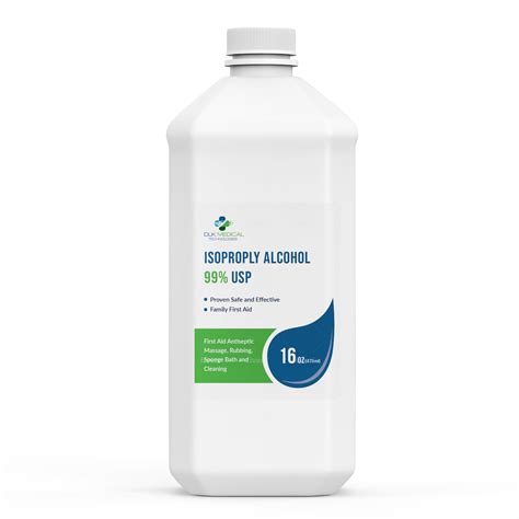 DLK Medical Strong 99% Isopropyl Alcohol Rubbing Liquid, 16 fl oz - Walmart.com