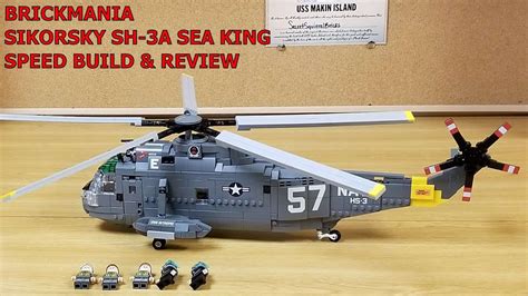 BRICKMANIA CUSTOM LEGO SIKORSKY SH 3A SEA KING ASW HELICOPTER SPEED