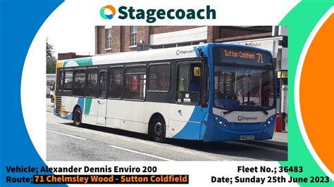 Stagecoach Midlands Alexander Dennis Enviro Mx Gco