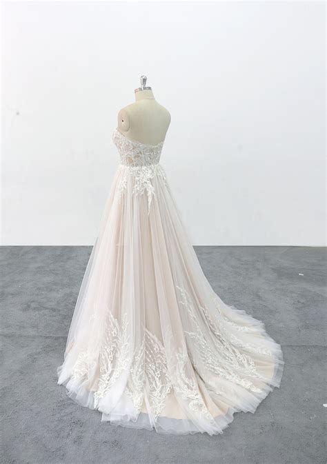 Deep V Neck Sexy Wedding Dress Nude Lining Wedding Etsy