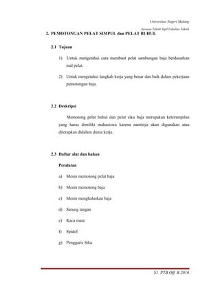 2. laporan sambungan plat simpul baja fix | PDF