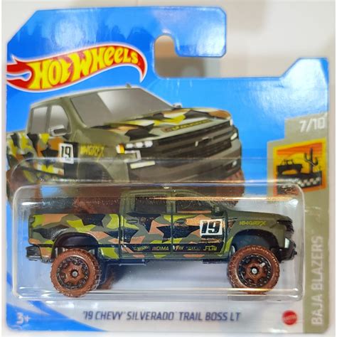 HOT WHEELS Camuflada Chevy Silverado Trail Boss LT BAJA BLAZERS MATTEL Shopee Brasil