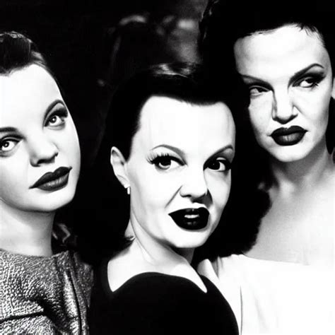 A Photographic Portrait Of Judy Garland And Lisa Stable Diffusion