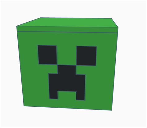 3d File Minecraft Creeper Head Creeper Box Keeper・model To Download And 3d Print・cults