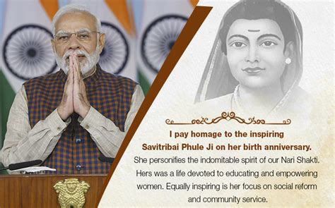 Pm Pays Homage To Savitribai Phule On Her Birth Anniversary Prime