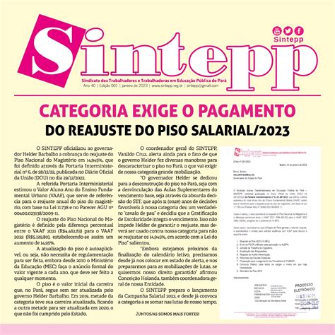 Boletim Informativo nº 001 2023 SINTEPP