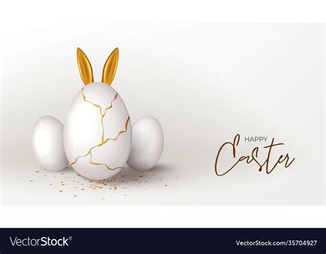 Happy easter holiday banner template Royalty Free Vector