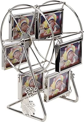 Rotating Ferris Wheel Picture Frame Desk Table Top Vintage Photo