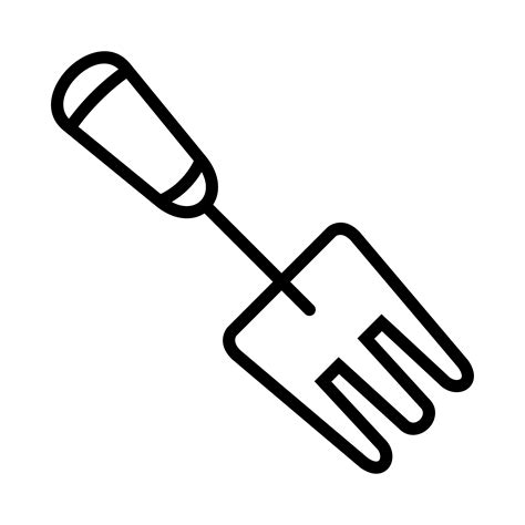 Garden Fork Vector Icon 355969 Vector Art At Vecteezy