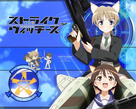 Lynette Bishop Miyafuji Yoshika Sakamoto Mio Strike Witches Konachan