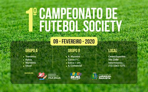 Campeonato De Futebol Society Prefeitura Do Munic Pio De Laranjal