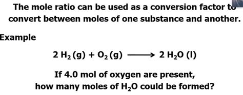 Answered The Mole Ratio Can Be Used As A Conversion Factor To Convert Between Moles Of One