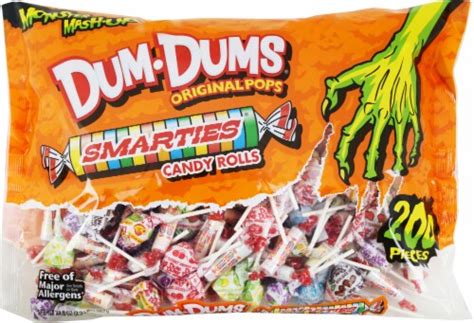 Dum Dums And Smarties Candy Rolls And Original Pops Halloween Candy 200 Ct