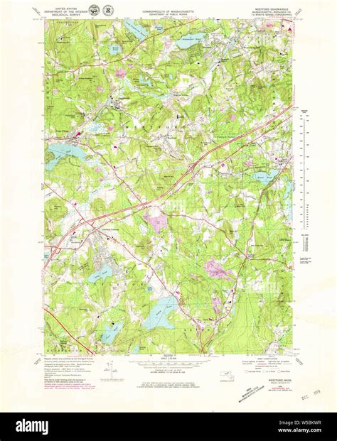 Massachusetts Usgs Historical Topo Map Ma Westford