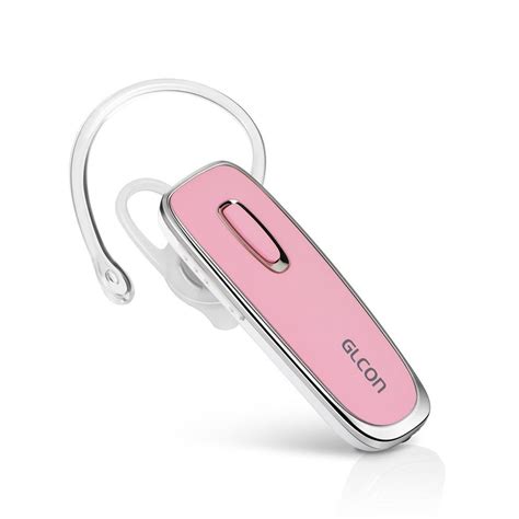 Pink Hands Free Bluetooth Headset Stereo Wireless Earpiece With Dual