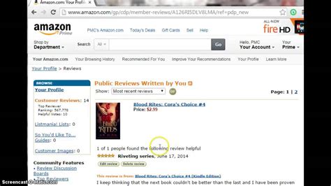 How To Find The Link To Your Amazon Review Youtube