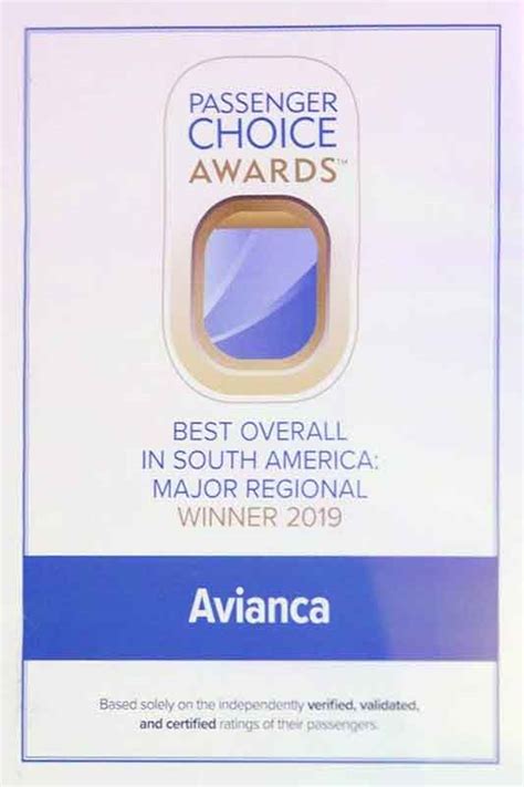 Avianca Fue Reconocida Como Mejor Aerol Nea Regional En Suram Rica