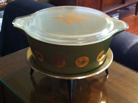 Zodiac Casserole With Cradle Pyrex Vintage Cradle Pyrex