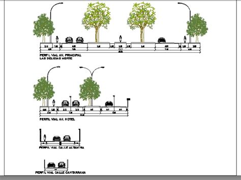 Perfiles Viales En AutoCAD Descargar CAD Gratis 745 92 KB Bibliocad