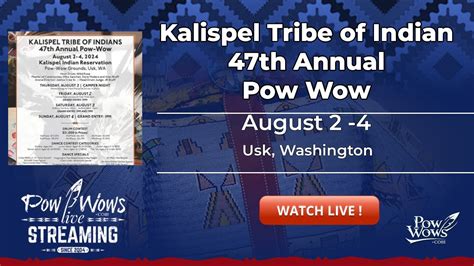 Kalispel Tribe Of Indian Th Annual Pow Wow Saturday Youtube