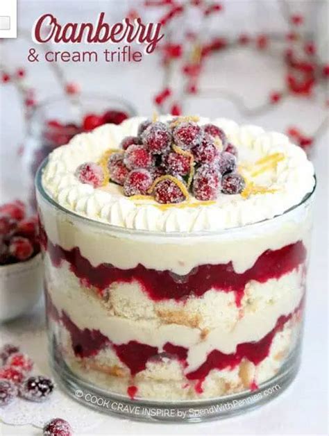 12 Cranberry Recipes For Thanksgiving Cranberry Trifle Recipes Trifle Recipe Christmas