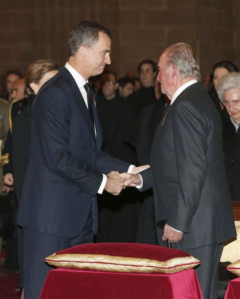 Photo Le Roi Felipe Vi Despagne Et Son Père Le Roi Juan Carlos Ier