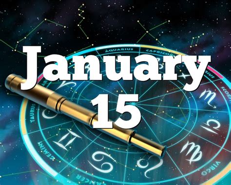 January 15 Birthday horoscope - zodiac sign for January 15th