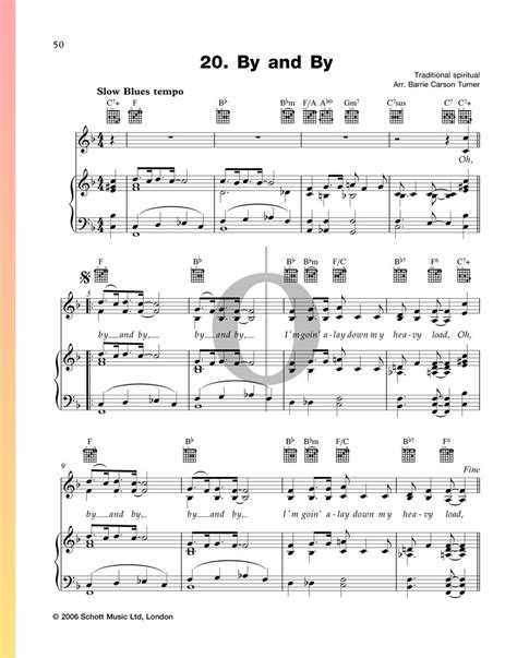 By And By Anonymous Piano Sheet Music Oktav