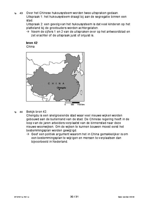 Aardrijkskunde Eindexamen VMBO GLTL Opgaven Eindexamens NU