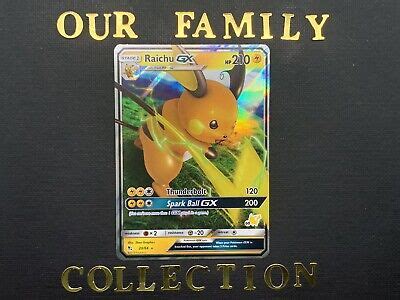 Pok Mon Card Raichu Gx Hidden Fates Holo Ultra Rare Ebay