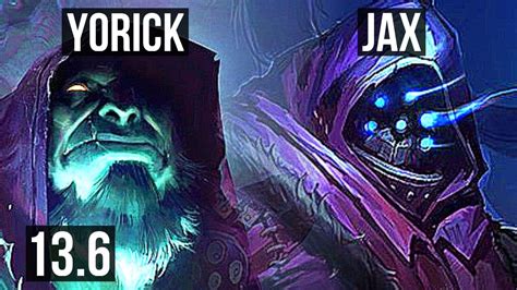 YORICK Vs JAX TOP 3 1 8 400 Games KR Master 13 6 YouTube