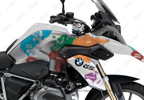 BMW R1200GS LC Alpine White The Globe Stickers Kit Signature Custom