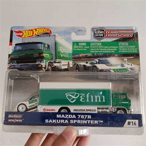 Jual Hot Wheels Premium Team Transport MAZDA 787B SAKURA SPRINTER Efini787 B Mazdaspeed Shopee