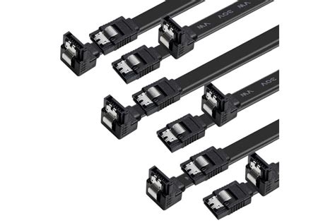 Benfei Sata Cable Iii 6 Pack Sata Cable Iii 6gbps 90 Degree Right