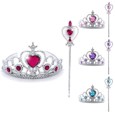 Juego de corona y varita de princesa, accesorios de princesa con ...