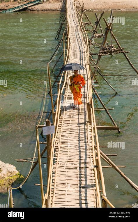 Laos Luang Prabang City Classified Unesco World Heritage Monk