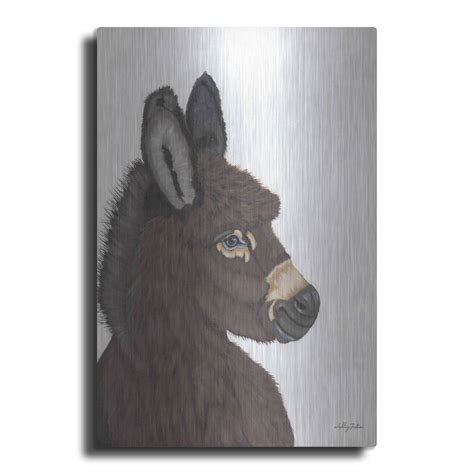 Luxe Metal Art 'Archie' by Ashley Justice, Metal Wall Art, 12"x16