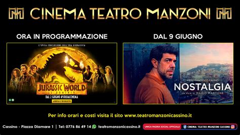 Cinema Teatro Manzoni Cassino In Arrivo Una Doppia Programmazione