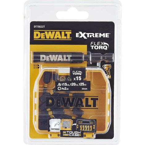 DEWALT DT70522T QZ JUEGO 16 PIEZAS IMPACT TORSION