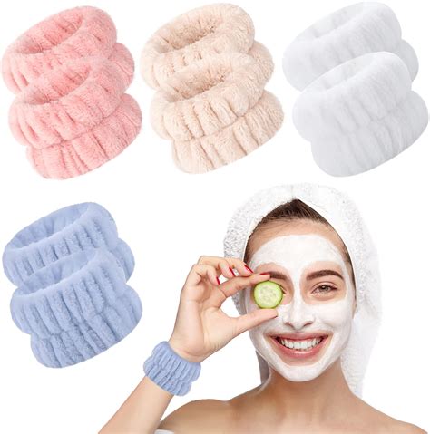 Xgunion 8pcs Face Wash Wristbands Microfiber Wrist Towels