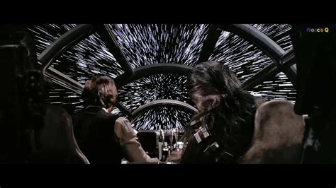 Star Wars Episode Iv The Millennium Falcon Makes A Jump To Lightspeed