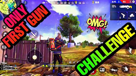 Only First Gun Challenge Free Fire Youtube