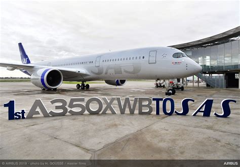 Scandinavias Sas Takes Delivery Of Its First Airbus A350 Xwb