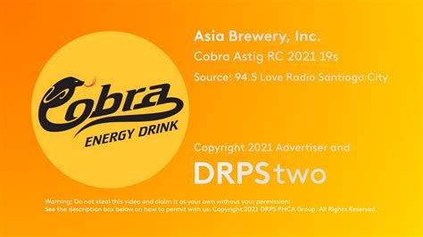 Cobra Astig Energy Drink Radio Commercial S Youtube