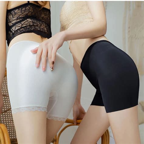 Ice Silk Short Pants Women Soft Cotton Seamless Safety Mutande Donna