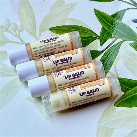 Natural Beeswax Lip Balms In 5 Delicious Flavors Mike And Nikis Honey