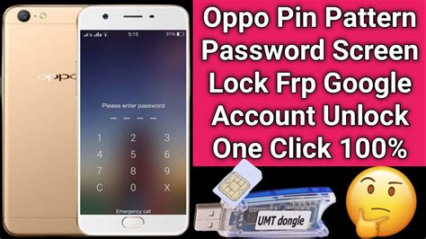 Oppo A Pin Pattern Password Frp Unlock How To Remove Frp Screen