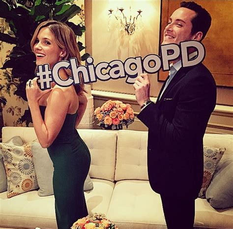 Jesse Lee Soffer And Sophia Bush Chicago Pd Tv Series Photo