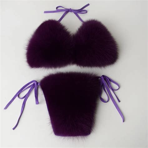 New Fashion Design Frenate Bikini Sexy Bra And Panties Hot Fur